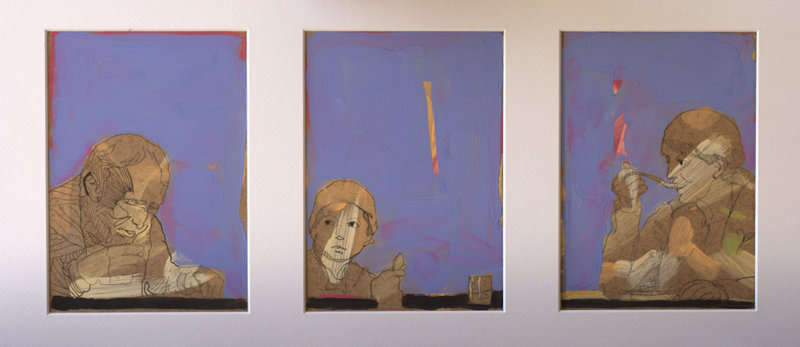 phylactère 8 - tempera - 53x26